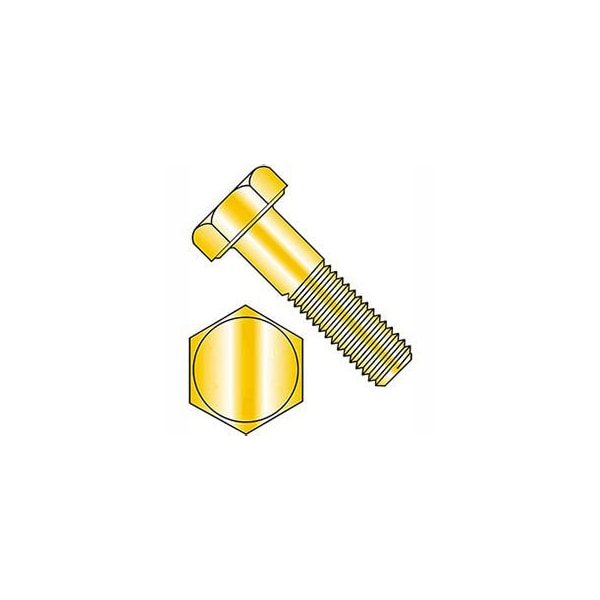 Class 10.9, M16-2.00 Hex Head Cap Screw, Zinc Yellow Steel